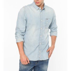 Tommy Hilfiger pánská džínová košile - XL (405)